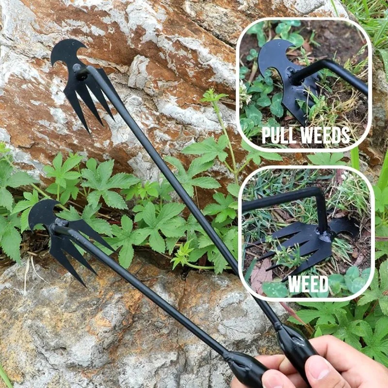 Gardening Tools To Remove Weeds - Садовый инструмент 2-в-1: ручной грабельный культиватор