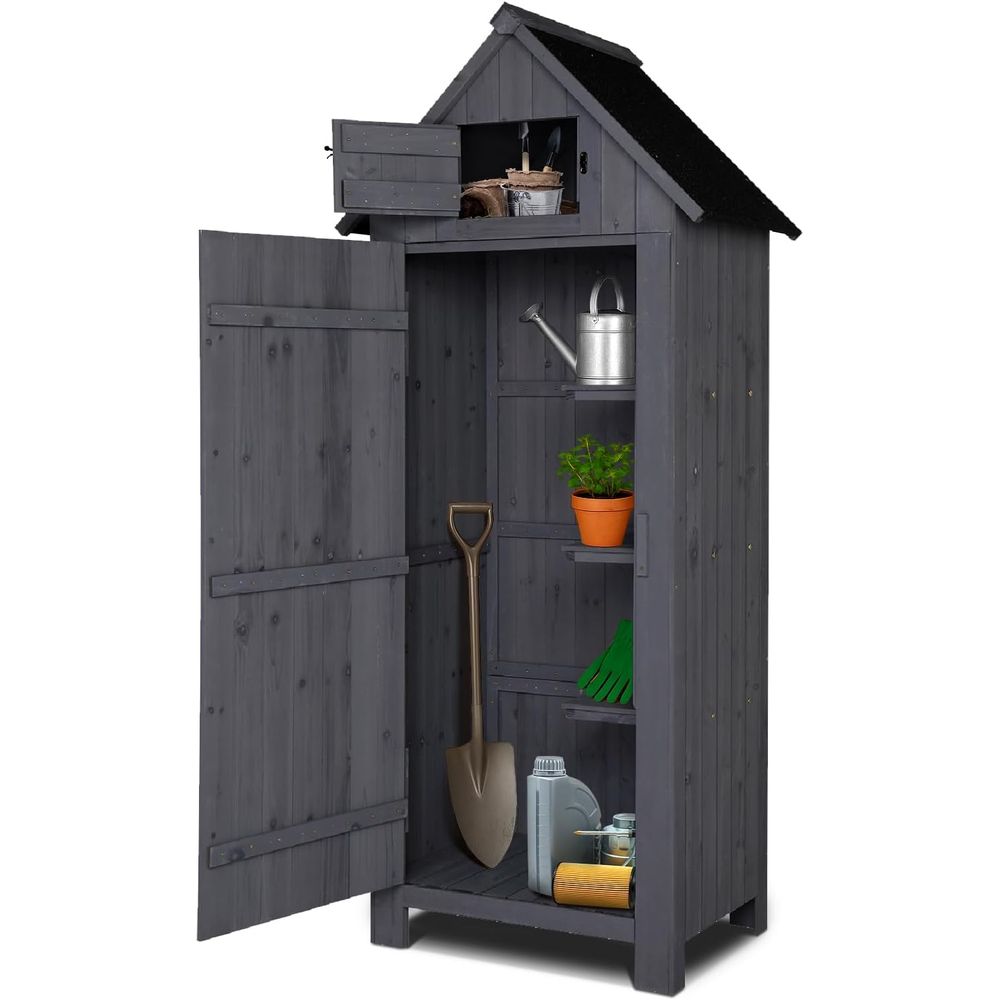Gardening Tools Organizer - Уличный деревянный сарай для хранения, садовый