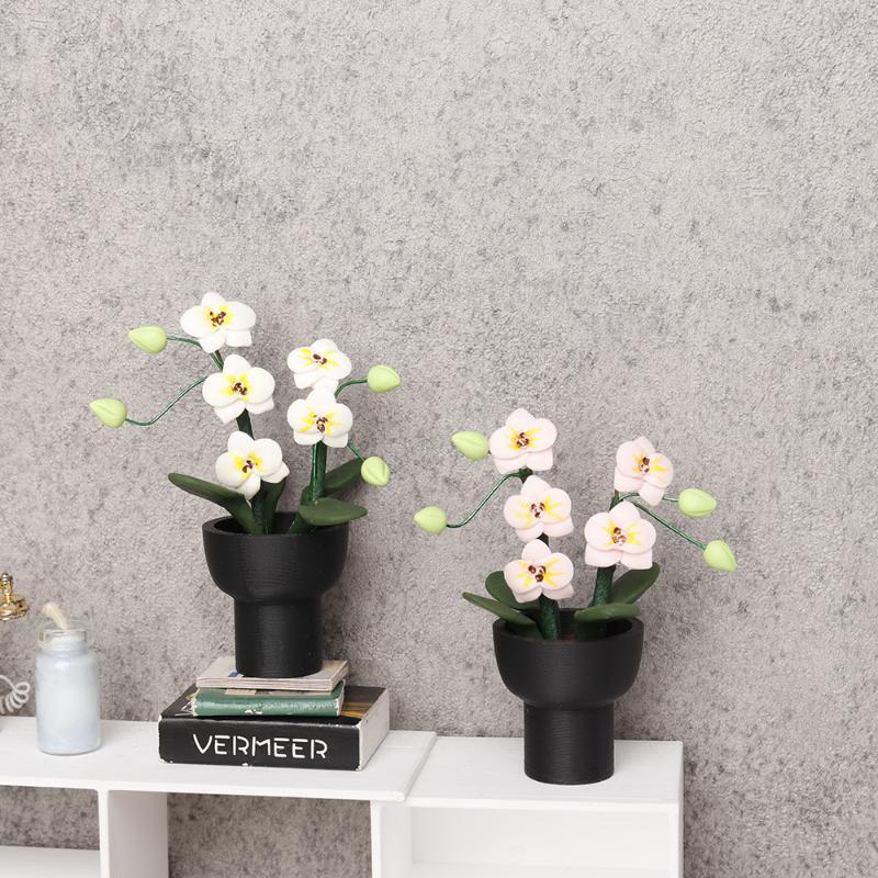 Orchid Potting Mix - (.) Миниатюрная искусственная орхидея фаленопсис в