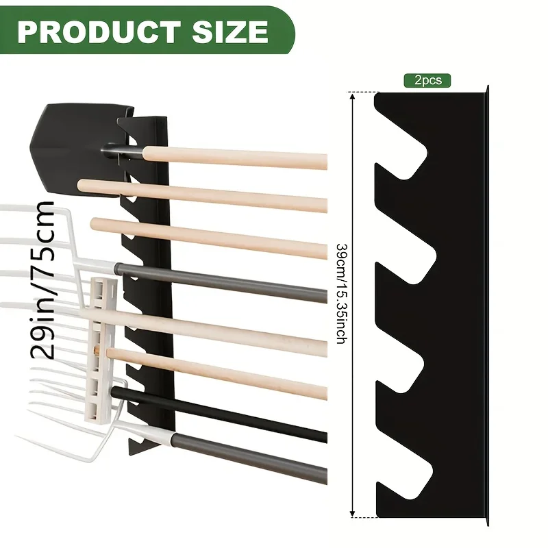 Gardening Tools Organizer - Настенный металлический держатель для садовых инструментов