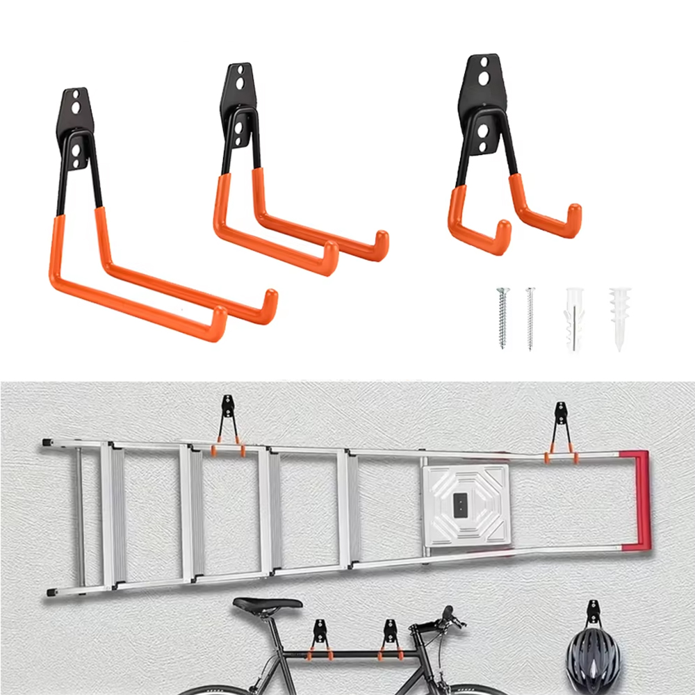 Gardening Tools Organizer - Прочный настенный металлический крюк-органайзер для гаража,