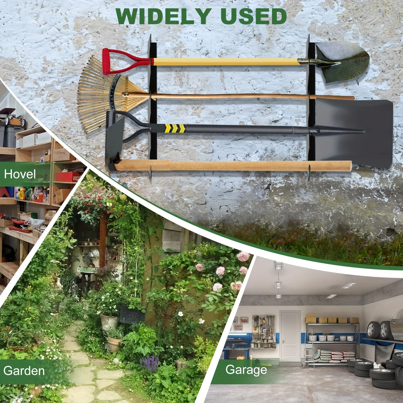Настенный металлический держат – обзор и цена Gardening Tools Organizer