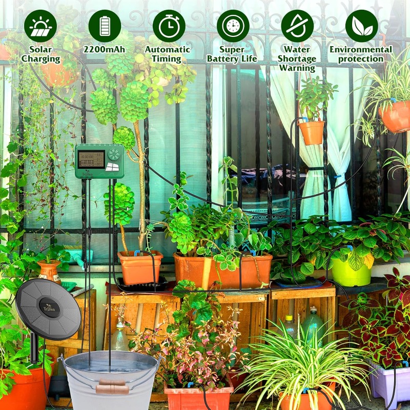 Солнечное ирригационное оборуд – обзор и цена Drip Irrigation Kit